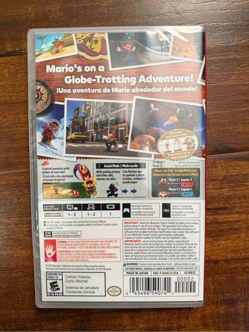 New Sealed Nintendo Switch Super Mario Odyssey game